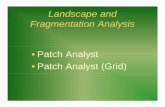 Landscape and Fragmentation Analysis • Patch Analyst • · PDF fileLandscape and Fragmentation Analysis • Patch Analyst • Patch Analyst (Grid) Ld E l Crash Course in. Landscape