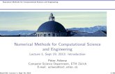 Numerical Methods for Computational Science and Engineering · PDF fileNumerical Methods for Computational Science and Engineering Introduction Outline of today’s lecture I What