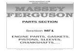 PARTS SECTION Section MF1 ENGINE PARTS, GASKETS, PISTONS ... USA Massey Ferguson Parts 1.pdf · PARTS SECTION Section MF1 ENGINE PARTS, GASKETS, PISTONS, ... AD3.152 and AG3.152 ...