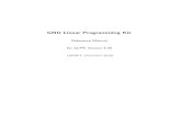 Reference Manual for GLPK Version 4 - Univerzita Karlovakam.mff.cuni.cz/~elias/glpk.pdf · GNU Linear Programming Kit Reference Manual for GLPK Version 4.45 (DRAFT, December 2010)