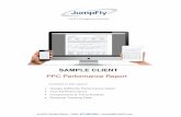 SAMPLE C · PDF fileIncluded in this report: Google AdWords Performance Detail Text Ad Performance Comparisons & Trend Analysis Revenue Tracking Data SAMPLE C LIENT JumpFly Sample