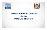 SERVICE EXCELLENCE in the PUBLIC SECTOR - · PDF fileSCOPE OF PRESENTATION • The Service Excellence Agenda o Reforms o Peoples’ Charter for Change Peace and Progress ... o Work