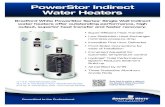 PowerStor Indirect Water Heaters - s3. · PDF filePowerStor Indirect Water Heaters Bradford White PowerStor Series™ Single Wall Indirect water heaters offer outstanding performance,