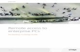 Remote access to enterprise PCs - Citrix · PDF fileDesign Guide Remote access to enterprise PCs 3 About FlexCast Services Design Guides Citrix FlexCast Services Design Guides provide