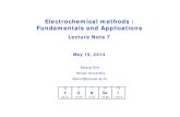 Electrochemical methods : Fundamentals and Applications · PDF file5/26/2014 · Electrochemical methods : Fundamentals and Applications Lecture Note 7 ... Electrochemical impedance