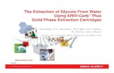 The Extraction of Glycols From Water Using ENVI-Carb™ · PDF fileThe analysis of glycols such as propylene and ethylene glycol from ... The Extraction of Glycols From Water Using