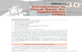 CHAPTER Introduction to Visual Basic for Applications · PDF fileChapter 30 Introduction to Visual Basic for Applications (VBA) AutoCAD and Its ... for AutoCAD. DatabasePreferences