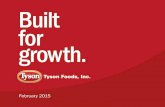 View this Presentation (PDF 1.62 MB) - s1.q4cdn.coms1.q4cdn.com/...presentations/2015/TSN-Investor-Presentation-Feb... · Tyson Foods, Inc. Investor Presentation ... balances as of