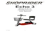 Echo 3 - Wheelchair and Scooter Rentals for Travel Mobility · PDF file12/7/2006 3 INTRODUCTION Congratulations on your purchase of the Shoprider® Echo scooter. The Echo is the ultimate