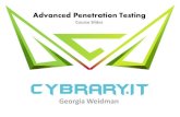 Advanced Penetration Testing -  · PDF fileKali Linux Debian based custom attack platform Preinstalled with penetration testing tools Ive installed a few more for this class