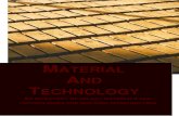 MATERIAL AND TECHNOLOGY - Development · PDF fileMaterial and Technology – An inventory of select materials and technologies for building construction. Project ... masonry, as certified