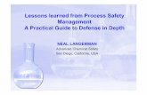 Lessons learned from Process Safety Management A Practical ... · PDF fileLessons learned from Process Safety Management A Practical Guide to Defense in Depth NEAL LANGERMAN Advanced