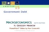 Mankiw 6e PowerPoints - is.muni.cz · PDF filePowerPoint® Slides by Ron Cronovich N. GGREGORY MMANKIW Government Debt 15. CHAPTER 15 Government Debt slide 2 ... – N. Gregory Mankiw,