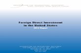 Foreign Direct Investment in the United States: 2013 Report · PDF fileForeign Direct Investment in the United States ... Foreign Direct Investment in the United States - 2013 Report