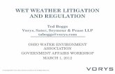 WET WEATHER LITIGATION AND · PDF fileWET WEATHER LITIGATION AND REGULATION Ted Boggs Vorys, Sater, Seymour & Pease LLP ... Seymour and Pease LLP. All Rights Reserved. Wet Weather