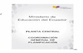 Ministerio de Educación del Ecuador Ministerio de ... · PDF fileeducativa sobre la base de un anÆlisis prospectivo ajustado a los objetivos nacionales determinados en la Constitución,