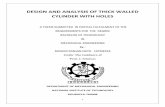 DESIGN AND ANALYSIS OF THICK WALLED CYLINDER WITH HOLESethesis.nitrkl.ac.in/2540/1/Design_and_Analysis_of_Thick_walled... · 1 design and analysis of thick walled cylinder with holes