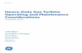 GER-3620N Heavy-Duty Gas Turbine Operating and · PDF fileHeavy-Duty Gas Turbine Operating and Maintenance Considerations GER-3620N (10/17) Justin Eggart ... Turning Gear/Ratchet Running
