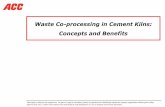 Waste Co-processing in Cement Kilns: Concepts and · PDF fileWaste Co-processing in Cement Kilns: Concepts and Benefits This report is solely for the internal use. No part of it may
