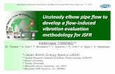 Unsteady elbow pipe flow to develop a flow-induced ... · PDF fileVelocity 9.1 m/s 8.8 m/s 8.6 m/s 3.5 m/s 14.5 m/s Temperature 550 oC 550 oC 550 oC 529 oC 325 oC Re number 4.2 x 10