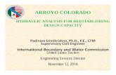 ARROYO COLORADO - ibwc.gov · PDF filench = 0.1 Rating Curve 1996 nlob ... nrob= reduced Arroyo Colorado. Comparison of Mitigation Scenarios Water ... 5Floodplain Vegetation Removal