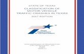 Classification of Motor Vehicle Traffic Crashes in Texas · PDF filestate of texas . classification of . motor vehicle . traffic crashes in texas . 2017 edition . texas department