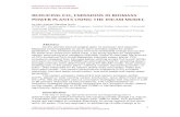 REDUCING CO2 EMISSIONS IN BIOMASS POWER PLANTS USING THE ... · PDF fileEMISSIONS IN BIOMASS POWER PLANTS USING THE INCAM MODEL ! ... Carbon emissions from renewable energy power plants