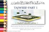 TAJWEED PART 1 - Iqraa Wa Rattel اقرأ ورتلiqraawarattel.com/books/Tajweed book part 1 final.pdf · TAJWEED PART 1 And recite the Qur ... • Tajweed rules for Qur’anic recitation