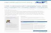 UAE Commercial Company Law 2015 - · PDF file1 Key Changes For Limited Liability Companies UAE Commercial ... based in Dubai, United Arab Emirates. ... This law does not apply to offshore