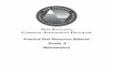 Practice Test Resource Material Grade 8 · PDF filePractice Test Resource Material ... New England Common Assessment Program Practice Test Resource Material Grade 8 Mathematics ...