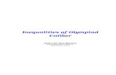 Inequalities of Olympiad Caliber -  · PDF fileInequalities of Olympiad Caliber Jose Luis D´ ´ıaz-Barrero RSME Olympiad Committee BARCELONA TECH