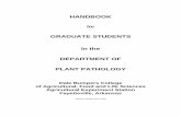 PLPA Graduate Student Handbook - Plant Pathology · PDF filePLPA Graduate Student Handbook 2011 3 Table of Contents Page Letter to New Students 2 Mission Statement 4 Faculty in Plant