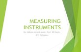 MEASURING INSTRUMENTS - Department Of Electrical …eedofdit.weebly.com/.../measuring_instruments.pdf · MEASURING INSTRUMENTS ... the type of instrument. CONTROLLING TORQUE ... Induction