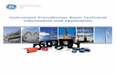 Instrument Transformer Basic Technical Information · PDF fileInstrument Transformer Basic Technical Information and Application. ... wound type due to its wound primary ... Bar-type