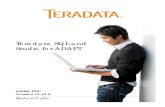 Teradata SQL and Studio for ADAPT - TEN.Supporttensupport.com/toc/54986PNC - SQL Studio ADAPT... · Table of Contents Teradata SQL and Studio for ADAPT Version 15.10.2 Module 1 -