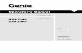 Operator’s Manual - BlueLine Rental · PDF fileSecond Edition • First Printing Operator's Manual Part No . 114326 GTH-1048 • GTH-1056 1 Introduction Owners, Users and Operators: