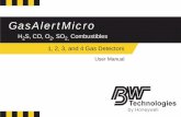 GasAlertMicro - Sure- · PDF fileUser Manual GasAlertMicro 1, 2, 3, and 4 Gas Detectors ... GasAlertMicro User Manual Contacting BW Technologies To contact BW