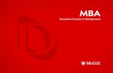 Programs - McGill University · PDF fileNOTES MBA / Amanda Gaiotti, CANADA, 45 Professional Part-time mBa The Professional MBA is a unique part-time program for