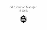 SAP Solution Manager @ Orkla - SAPSA Kraftfullt nä · PDF fileAS-IS Documentation •SolMan creates an AS-IS picture over actual usage •SolMan organizes actual usage based on Business