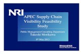 APEC Supply Chain Visibility Feasibility Study - · PDF fileAPEC Supply Chain Visibility Feasibility Study Public Management Consulting Department Takeshi Morikawa ... SCV Feasibility