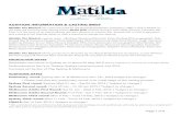 AUDITION INFORMATION & CASTING BRIEF - Matilda the Musicalau.matildathemusical.com/connectwp/wp-content/uploads/2014/10/... · and a sharp mind, Matilda dares to ... Matilda The Musical