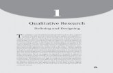 Qualitative Research - SAGE Publications Inc · PDF fileChapter 1 Qualitative Research 3 Still other definitions focus on the process and context of data collection: Qualitative research