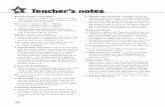 4 Teacher’s noes - Primary · PDF file36 Reinforcement worksheet 1 Pupils use the co-ordinate key to work out the verbs. They transfer them to the correct column of the table and
