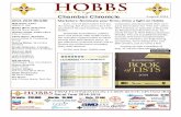 August 2014 Chamber Chronicle - Hobbs · PDF fileO Len, half or more employees say they remain si ‐ lent ... June 2014 with June 2013, was 0.3 percent, repre ... August 2014 Chamber