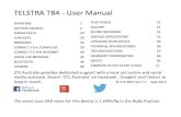 TELSTRA T84 - User Manual - ZTE Australia - Mobile Devices 1.1.pdf · TELSTRA T84 - User Manual OVERVIEW 1 ... ZTE Australia provides dedicated support with a local call centre and