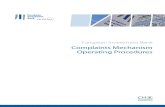Complaints Mechanism Operating  · PDF fileEuropean Investment Bank EIB Complaints Mechanism – Operating Procedures August 2013 page 2 / 19 1. Background