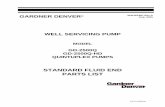 STANDARD FLUID END PARTS LIST - Quincie Oilfield … Gardner Denver/2500/GD2500Q Stnd... · 301fwf997 page i standard fluid end parts list for gd-2500q and gd-2500q-hd well servicing