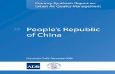 People’s Republic of China - Clean Air Asiacleanairasia.org/wp-content/uploads/portal/files/documents/prc_0.pdf · IESAP Integrated Emission Standard of Air Pollutants kg kilogram