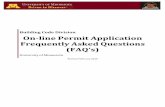 On-line Permit Application Frequently Asked Questions (FAQ · PDF fileOn-line Permit Application Frequently Asked Questions ... BCD Permit Application Frequently Asked Questions (FAQ’s)