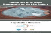 Tailings and Mine Waste Management for the 21st · PDF fileThe Tailings and Mine Waste Management for the 21st ... Tailings and Mine Waste Management for the 21st Century ... RCC Dam